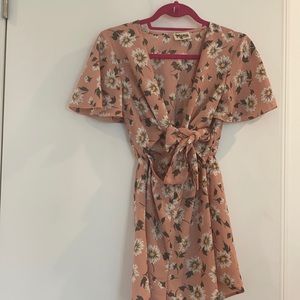 Show me your Mumu tie front romper —NWOT